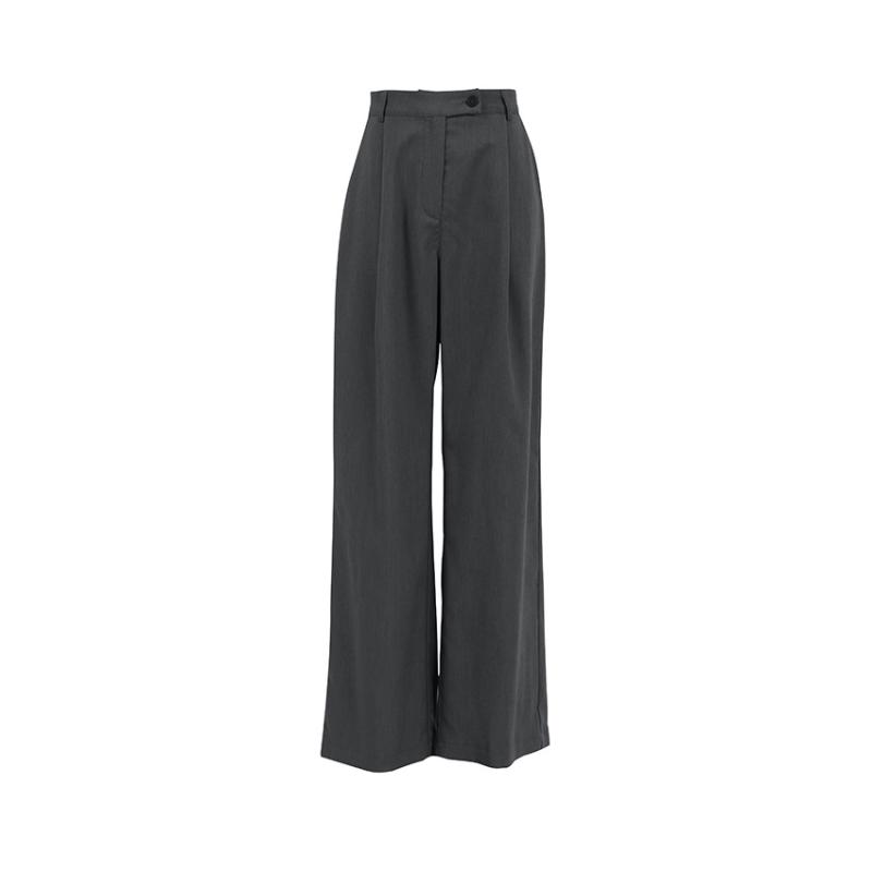 GEGGO Mid waist Wide Leg Fit Wide leg trousers | Womens Trousers Clothing Trousers