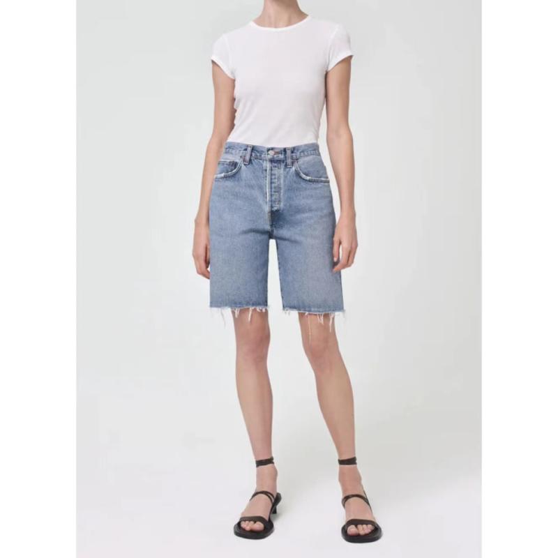 ONLEMILY High waist Straight Fit Denim shorts | Womens Shorts Clothing Shorts