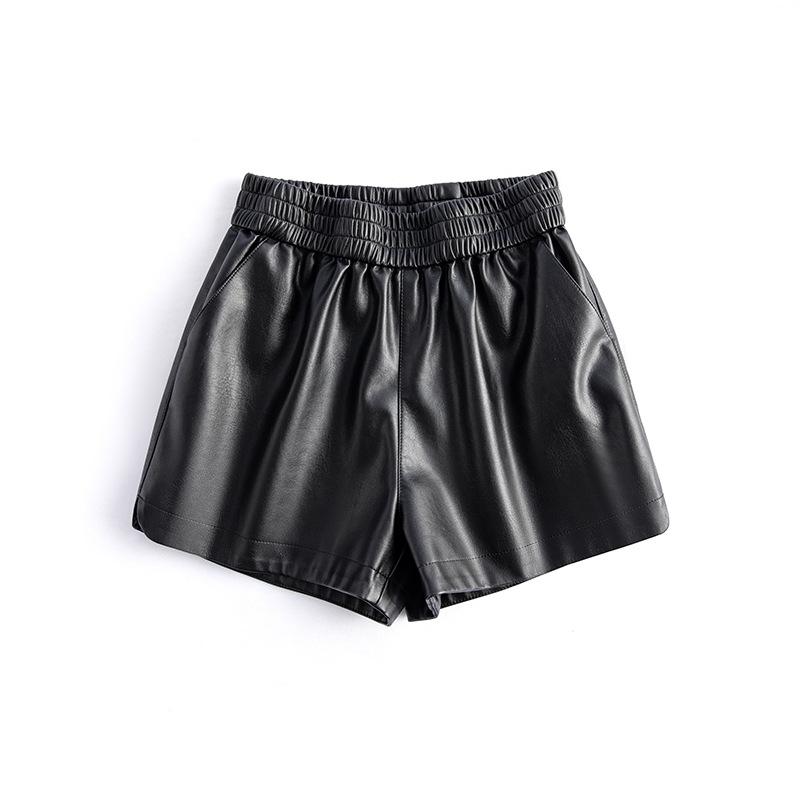 ALAIA Mid waist Regular Fit Synthetic leather shorts | Womens Shorts Clothing Shorts